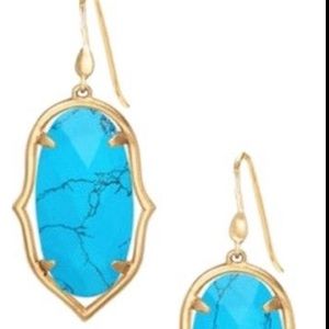 Stella and dot turquoise earrings.